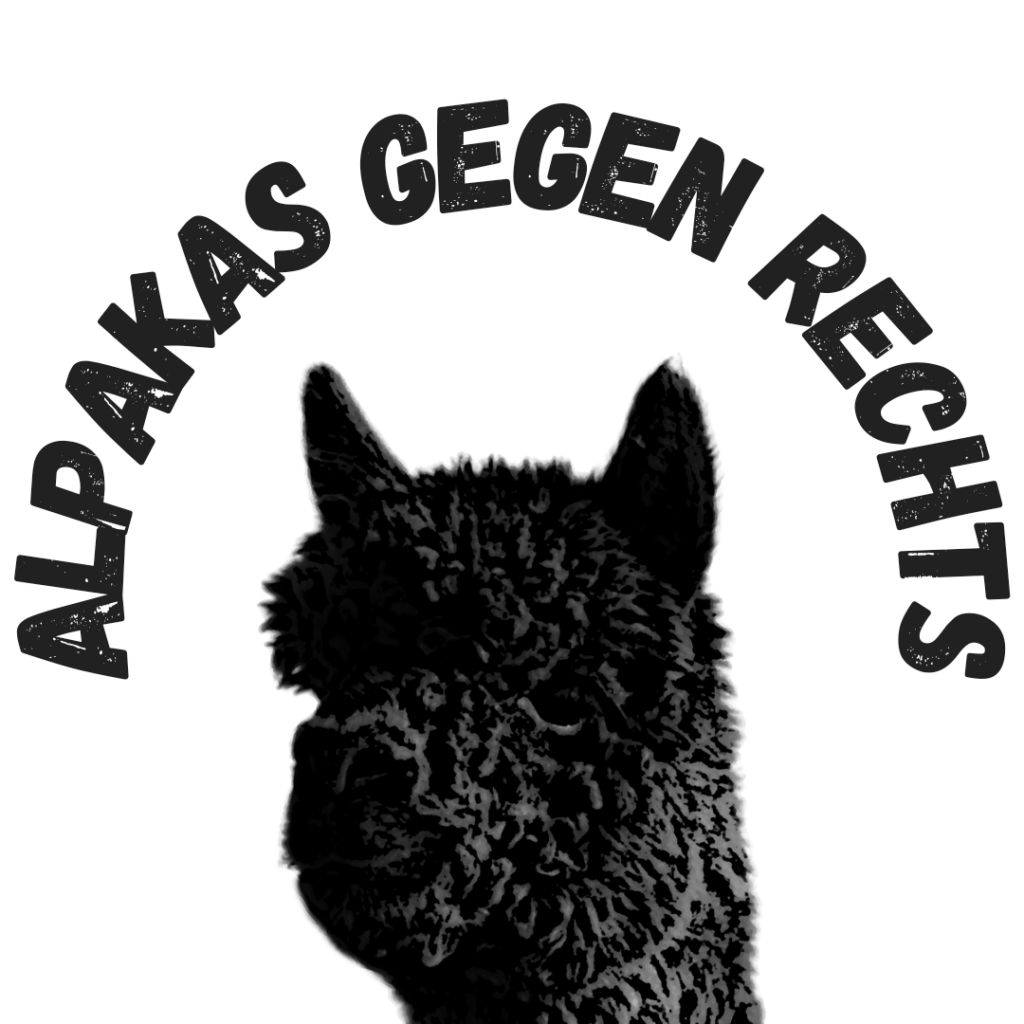 Logo: Alpakas gegen Rechts